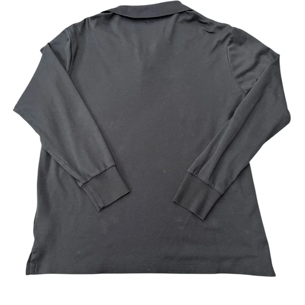 Polo by Ralph Lauren Men's Black Long Sleeve Polo Size large NWOT